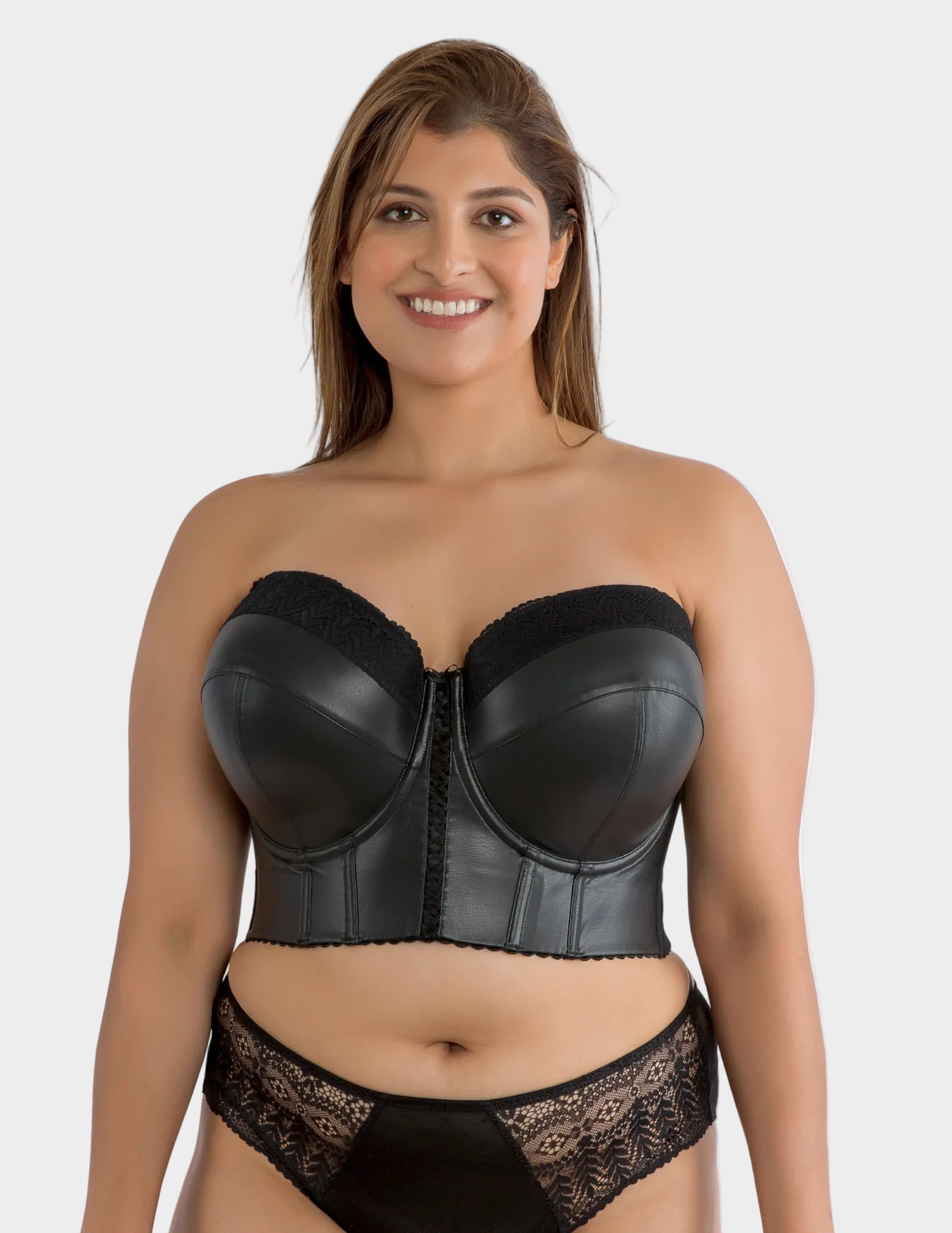 Stevie Longline Strapless Bustier