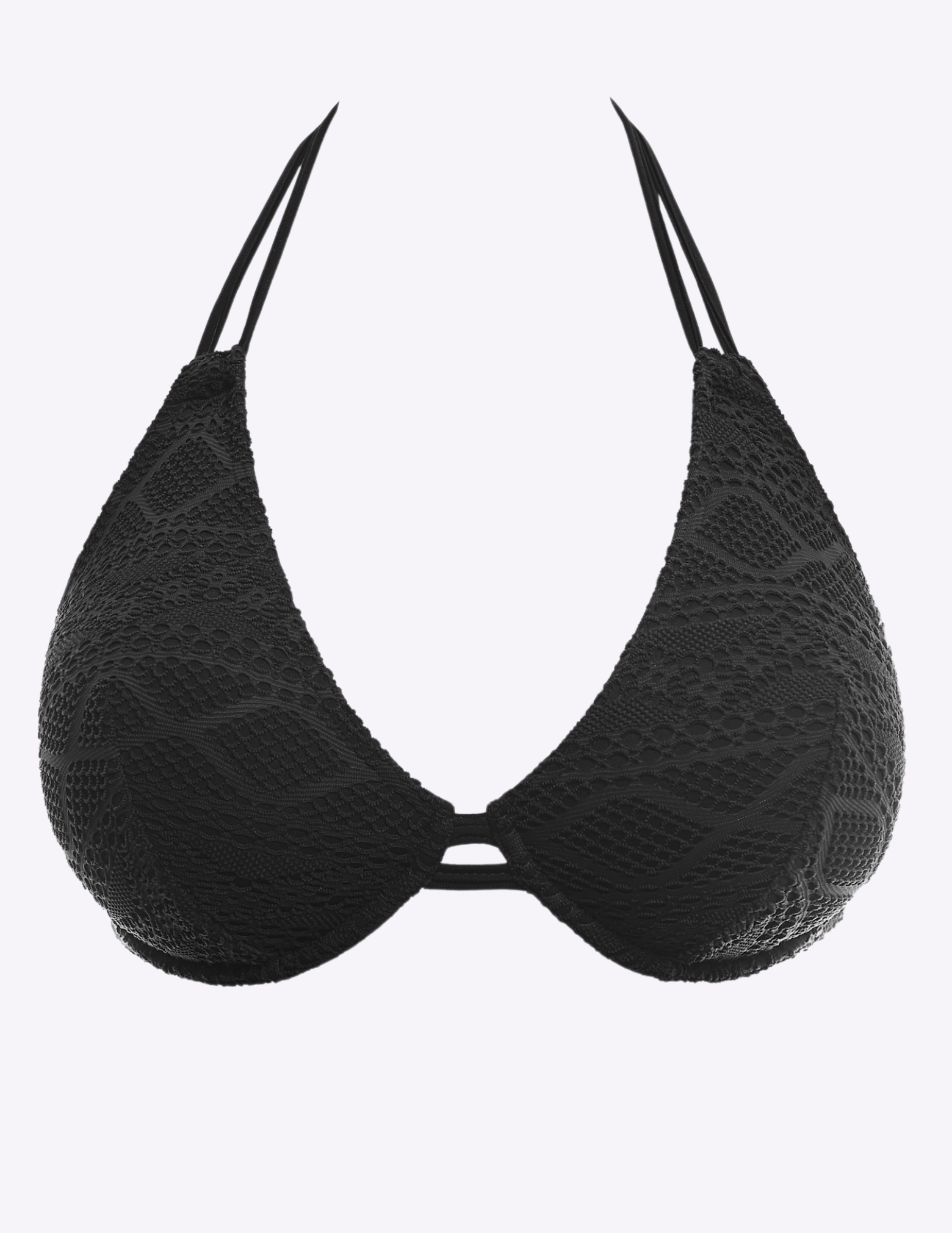 Sundance Underwire Bandless Halter Bikini Swim Top