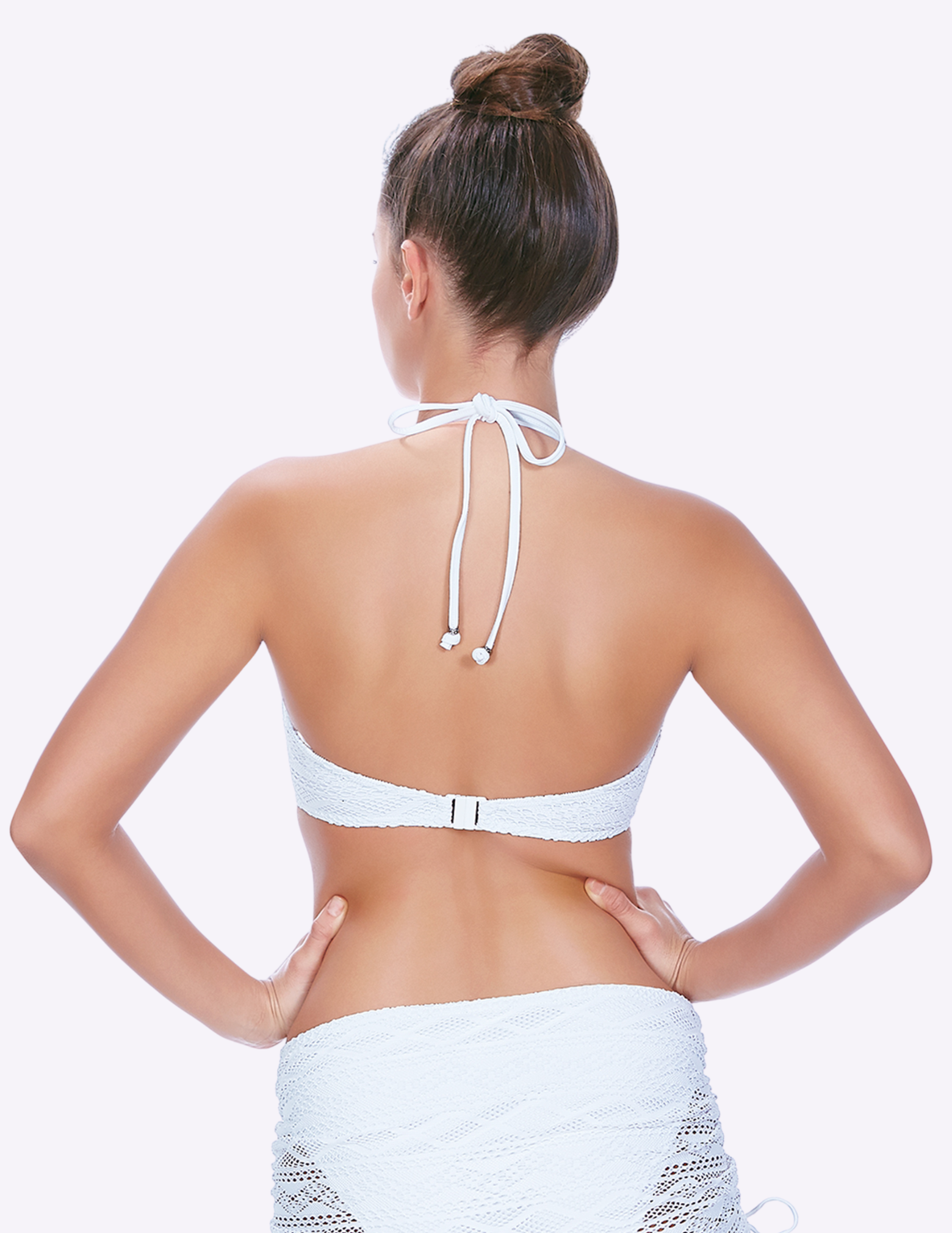 Sundance Underwire Bandless Halter Bikini Swim Top