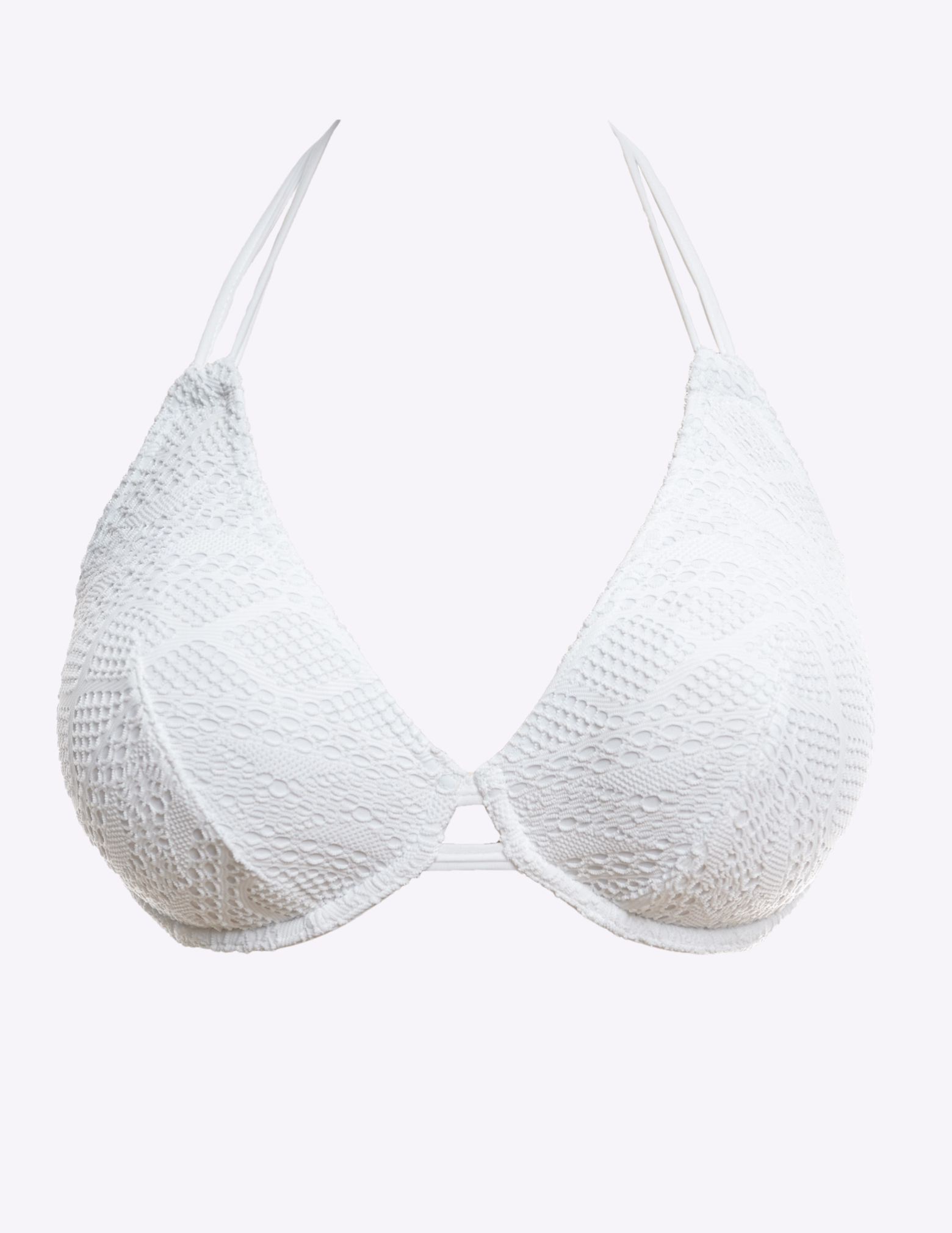 Sundance Underwire Bandless Halter Bikini Swim Top