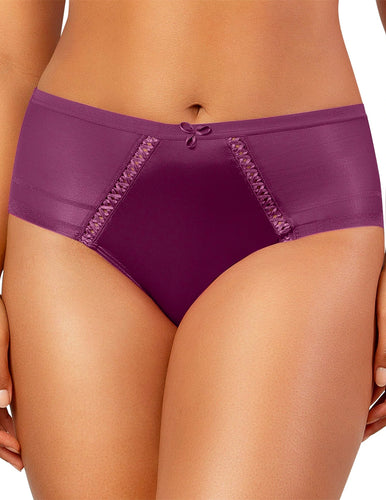 Parfait P60632 Blackberry Full Coverage Brief Panty front view