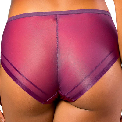 Parfait P60632 Blackberry Full Coverage Brief Panty back view