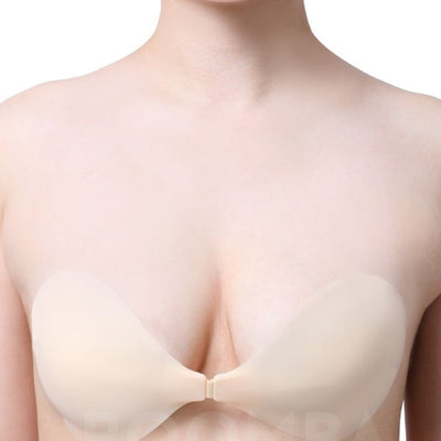 strapless, thin nipple covers with clip in center