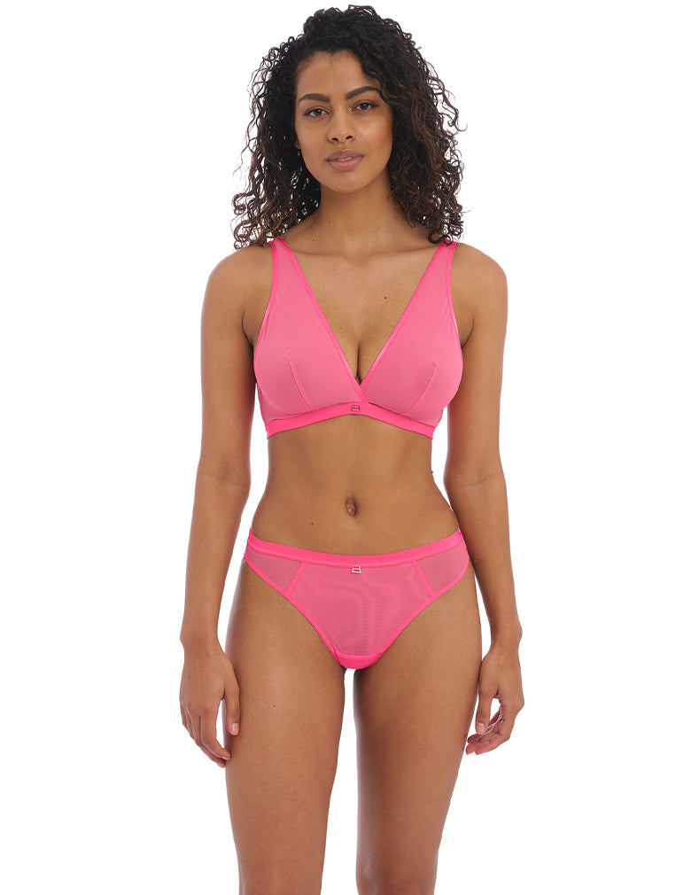Freya AA400917 Pink Snapshot Non Wired Bralette full body view