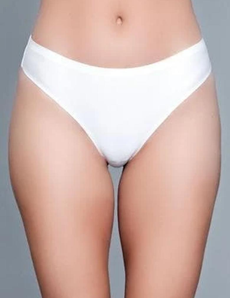 Be Wicked Roxy 1850 White Seamless Thong
