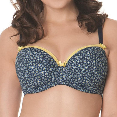 Curvy Kate Daily Dream CK4501 UW Molded Padded Bra Blueberry Mix front view