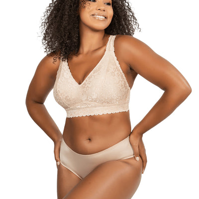 Parfait P5482 Adriana Bare Wirefree Lace Bralette full body view